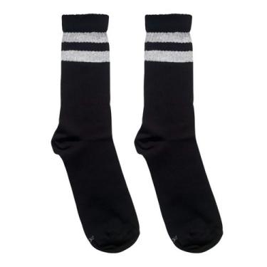 Imagem de Meia Urban Cano Longo 24cm Listras - Rossini, 34-39, Pta listrabca