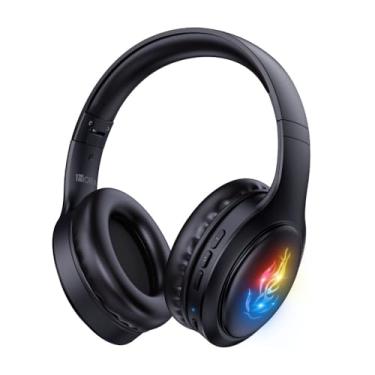Imagem de Fone de Ouvido Sem Fio Headset Bluetooth 5.1 Gamer Preto Microfone Integrado Unidade de Diafragma de 40mm Bateria Longa Duração Design Confortável Faixa de Cabeça MPOWER