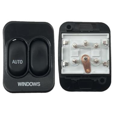 Imagem de FainWan Interruptor de janela elétrica, botão mestre de controle frontal do lado do motorista 2 botões F57Z14529B compatível com Ranger B2300 B2500 B3000 B4000