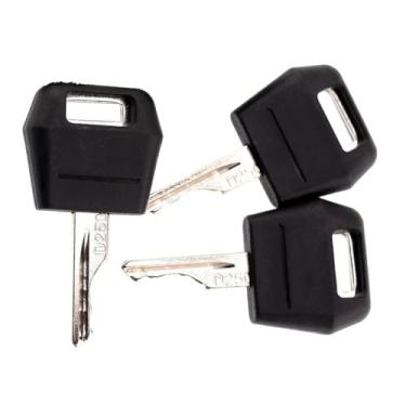 Imagem de Chave de substituição de chaves de ignição com 3 peças, para retroescavadeira de trator Case IH D250 para escavadeira, escavadeira internacional e peças de reposição