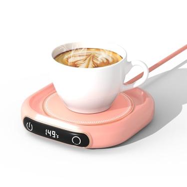 Imagem de Aquecedor de caneca de café para mesa, aquecedor de copo multiuso para todas as garrafas e xícaras; aquecedor de caneca de aquecimento rápido para chá e café com 3 configurações de temperatura,