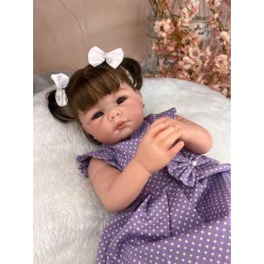 Imagem de Bebê Reborn Menina Realista Corpo Silicone Pode Tomar Banho - Mundo Az
