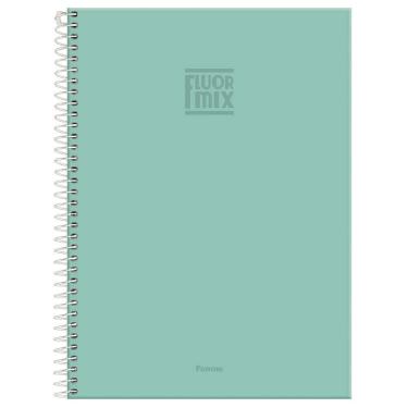 Imagem de Foroni Caderno Universitário Fluor Mix Soft - 10 matérias, 200 folhas, espiral e elástico