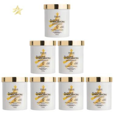 Imagem de Kit 7 Pó Descoloante Precision Platine White Dyusar 500G