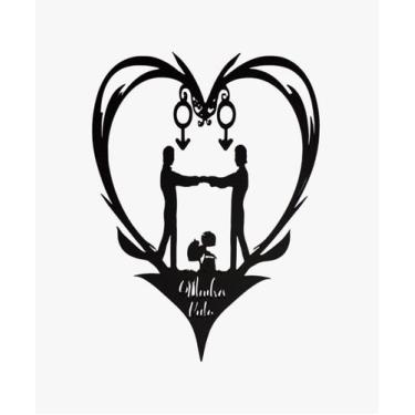 Imagem de Coração ele + ele - Minha vida - Ser Pop é Top, Preto