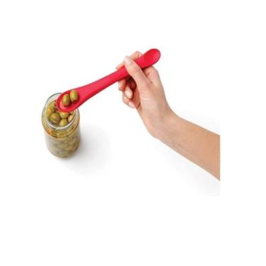 Imagem de Espátula Colher Ponta Dupla Azeitona Multiuso Cozinha Chef'n