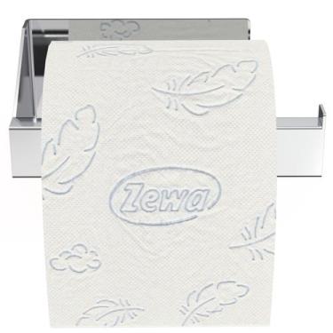Imagem de Porta Papel Higiênico Adesivo Colar Na Parede Inox DF - CromoShop Home