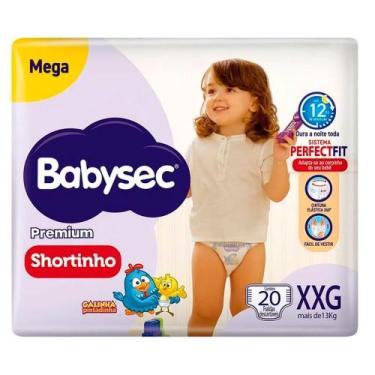 Imagem de Fralda Descartável Babysec Galinha Pintadinha Shortinho Mega XXG Com 2