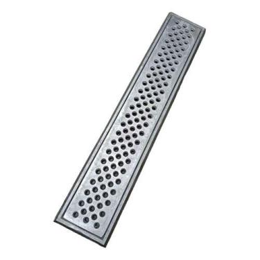 Imagem de Grelha Pluvial 10x50 Anti Insetos Aluminio Perfurado - ES ATACADISTA