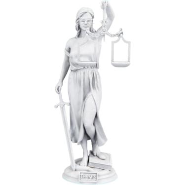 Imagem de Estátua Símbolo Justiça Deusa Themis Têmis Direito (Cor Mármore)