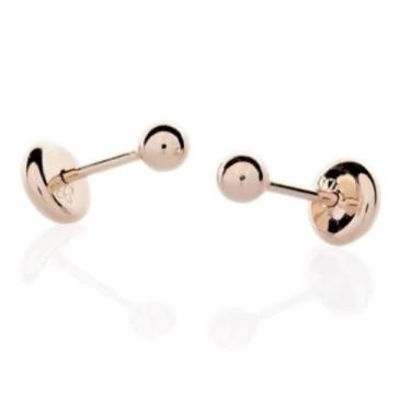 Imagem de Brinco Rommanel Infantil Bolinha Lisa ou 2º Furo Bola 520797