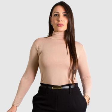 Imagem de Blusa Social Feminina Manga Longa Cacharrel Segunda Pele - Swiss Bouti