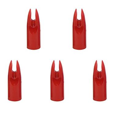 Imagem de ZSHJG Pacote com 50 cola para flecha de tiro com arco no eixo de seta de 7 mm para arco composto recurvo de flechas de caça DIY (vermelho)