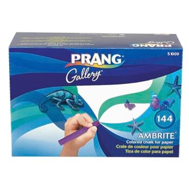 Imagem de Prang Ambrite – Giz colorido para papel, afunilado, 8 x 1 cm, caixa com 144 varetas, 19 cores sortidas (51000)