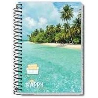 Imagem de Caderno Espiral Capa Dura Escolar Estudo 10Matérias- Kit 6Un - Lynx