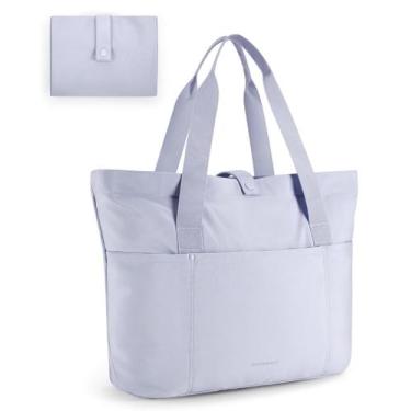 Imagem de Sacola BAGSMART para mulheres dobrável com zíper de viagem 40L