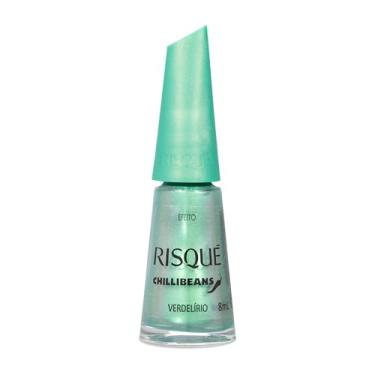 Imagem de Esmalte Verde Água Risqué & Chilli Beans Verdelírio Efeito 8ml