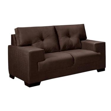 Imagem de Sofá Julia 2 Lugares Confort Suede (MARROM 379)