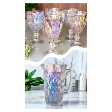 Imagem de Um Conjunto de Chaleira e 6 Copos(6Taças+Jarra)