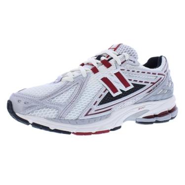 Imagem de New Balance Tênis masculino 1906, Cinza/vermelho-cinza, 9.5 Women/8 Men