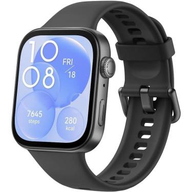Imagem de SmartWatch HUAWEI WATCH Fit 3, AMOLED Design Ultra-fino,Monitoramento Completo, Gerenciamento Abrangente da Saúde, Compatível com iOS e Android, Preto