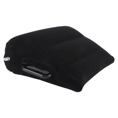 Imagem de Travesseiro Inflável de Cunha para Cama e Viagens, Almofada Portátil de Flocagem PVC Com Bolsa Transporte, Suporte Leitura Multiuso 19.7x15in, Uso Leve Ao Ar Livre