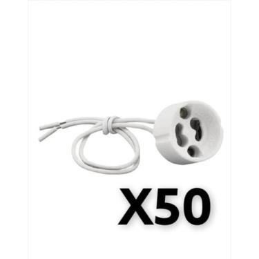 Imagem de Soquete para GU10 Com Rabicho Para Dicroica Led 50 peças - BLACKTUN, B