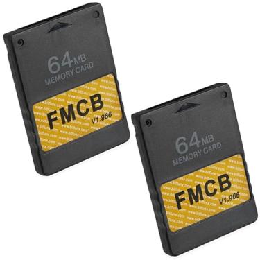 Imagem de Cartão McBoot Skywin FMCB v1.966 para PS2-2 Pacote Plug and Play PS2 Cartão de memória - 64 GB Cartão de memória PS2 executa jogos em disco USB ou disco rígido