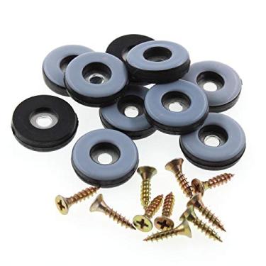 Imagem de Ulifestar Protetores Antiderrapantes Para Móveis, De Plástico Com Parafusos Ulifestar, Piso Madeira Pernas Sofás E Cadeiras, Deslizantes Antiderrapantes, Pacote 20 Unidades Redondas (22 Mm Diâmetro)