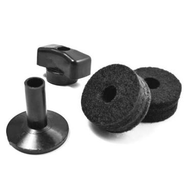 Imagem de Kit feltro para prato de bateria 2feltros 1base 1borboleta torelli ta0