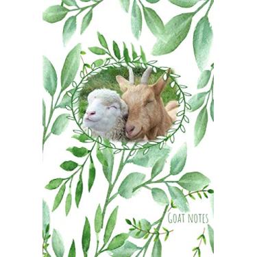 Imagem de Goat Notes: Happy Goats Floral Book Notepad Notebook Composition and Journal Gratitude Diary