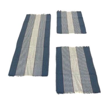 Imagem de Jogo Cozinha Tapete e Passadeira Kit 3 Peças Decoração Luxo