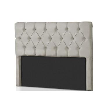 Imagem de Painel de Cama Box Estofada King Califórnia Suede Bege - Probel