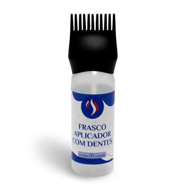 Imagem de Pente Frasco Aplicador de Tintura Preto 180ml - Santa Clara