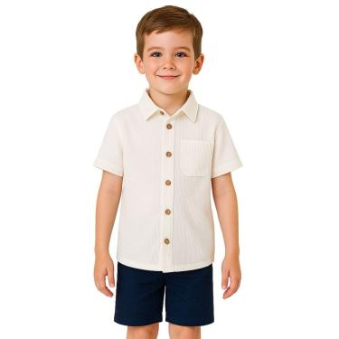 Imagem de Conjunto Infantil Camisa Anarruga e Bermuda Sarja Trick Nick