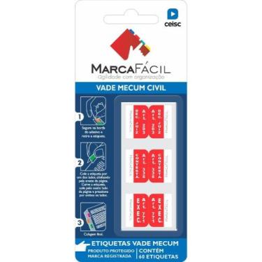 Imagem de Etiquetas Marca Fácil Vade Mecum Civil Ceisc - Organize suas Consultas
