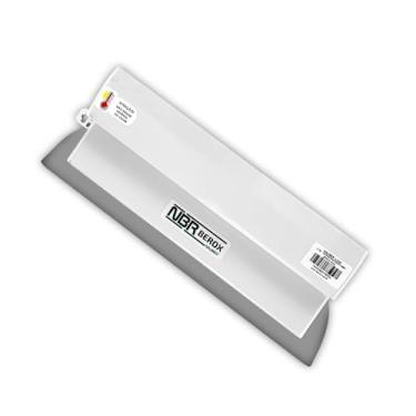 Imagem de Nauber Desempenadeira Berox 40cm em Aço Inox Nbr Branca Profissional para Acabamento e Nivelamento Massa Corrida e Textura - Branca
