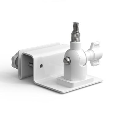 Imagem de Holicfun Suporte de calha para câmera de segurança externa, universalmente compatível com Ring, Blink, Eufy, Wyze, Google Nest, Arlo, Simplisafe, e mais (versão para cima, branco)