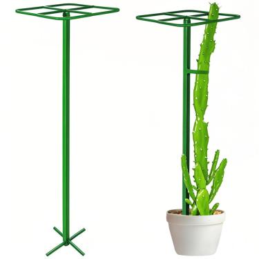 Imagem de Zealor Pacote De Treliça Pitaia, Ajustável 30 Cm X 127 Cm, Estrutura Suporte Planta Trepadeira Metal, Gaiola Torre Cacto Para Jardinagem Vertical, Jardim Vegetais Ao Ar Livre, Verde