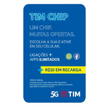 Imagem de Chip Tim Plano Naked 4g Com Recarga