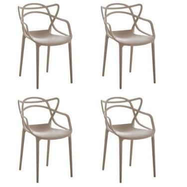 Imagem de Kit 4 Cadeiras Allegra Flex 85cmx54cmx56 Cm - Rivatti