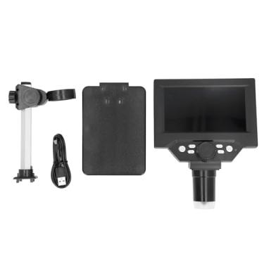 Imagem de Microscópio Digital de 10MP, Microscópio Digital USB HD 10MP Com Iluminação LED de Ampliação de 1000x, Tela LCD de 5,5 Polegadas para Redução e Microscópio