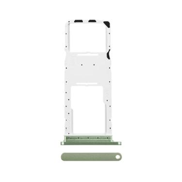 Imagem de BESJMYT Substituição da bandeja do cartão SIM para Samsung Galaxy A05s (versão SIM único) Adaptador de suporte de slot de bandeja de cartão verde claro com ejetor de agulha para A05s SM-A057F