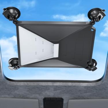 Imagem de Suporte Starlink Mini ventosa para carro com capa protetora de silicone 2 em 1 Starlink Mini teto solar e suporte para janelas design de ventosa forte garante sinal de satélite estável para trailers