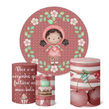 Imagem de Trio Capas Cilindro + Painel Redondo 1,50m Cerejinha - Fadrix, K1CER01