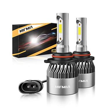 Imagem de MIFMIA Lâmpadas de LED 9012, luzes interiores 36000LM 900% mais brilhante, lâmpada HIR2 6000K branco frio, IP68 à prova d'água Plug-n-Play com ventilador de refrigeração, pacote com 2, luzes de placa