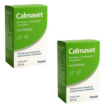 Imagem de Kit 2un Calmante Natural P/ Cães/Gatos Calmavet 30ml Provets