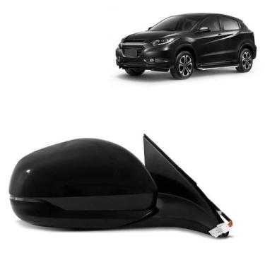 Imagem de Retrovisor HRV 2015 a 2021 Eletrico Com Pisca Capa Preta - SP ACESSÓRI
