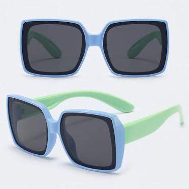 Imagem de Óculos de sol flexível infantil c/ proteção uv - atenas - Alikí, Azul,