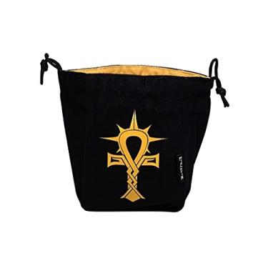 Imagem de Bolsa de dados de microfibra grande reversível – suporte e comporta mais de 250 dados poliédricos com cordão – vários designs disponíveis (clérigo)